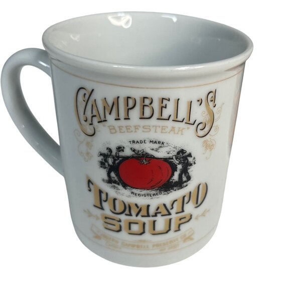 Campbells Soup 125th Anniversary Collectible Ceramic Mug Set of 2 - Picture 2 of 6